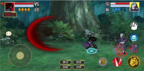 像素火影红面具单机版